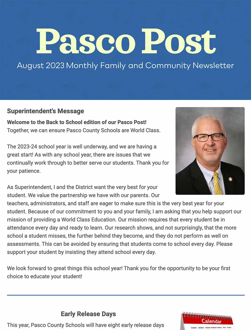cover of pasco post