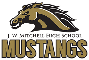 School logo for J. W. Mitchell High School